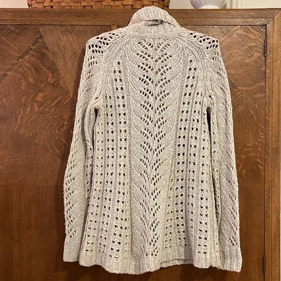 Sleeping on Snow long turtleneckck sweater linen cotton - Picture 5 of 6